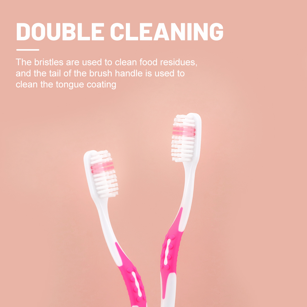 Custom Blister Plastic Manual Toothbrush with Soft Nylon Bristles for Home Use