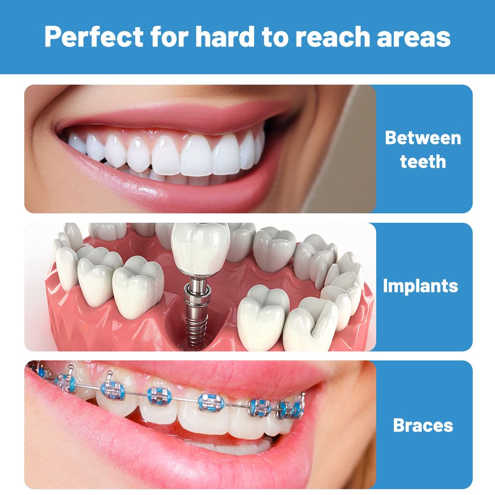 Dental Care Products Rubber Interdental Brush Soft and Anti slip Design Silicone Toothpick and Interdental Brush