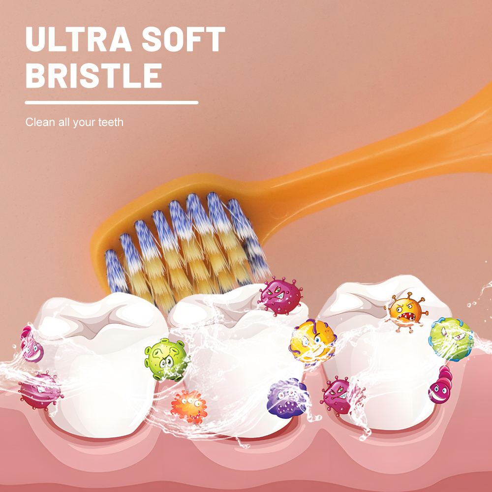 3-6 Years Children's Soft Nylon Bristles Plastic Toothbrush Milk Teeth Replacement Baby Kids Boys Girls Oral Care Home