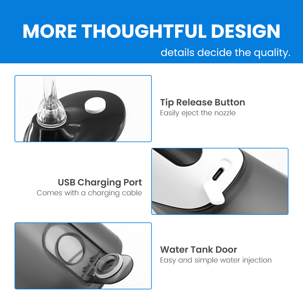 Oral Care Irrigator Professional Dental Waterproof Water Spray Dental Flosser Cleaning Device Water Flosser