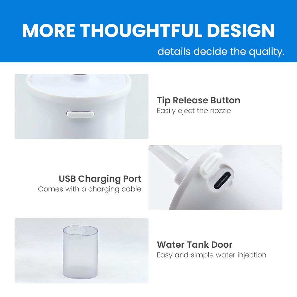Rechargeable Water Flosser with 3 Modes | Private Label Oral Irrigator Factory