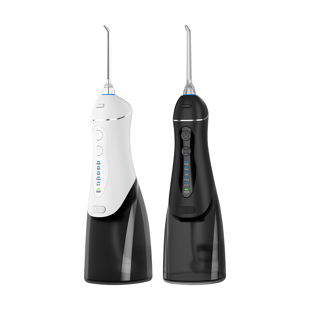 350ml IPX7 Portable Cordless for Oral Irrigator UV Light Water Flosser for Home Outdoor Travel Gum Cleaner English Operating Pla