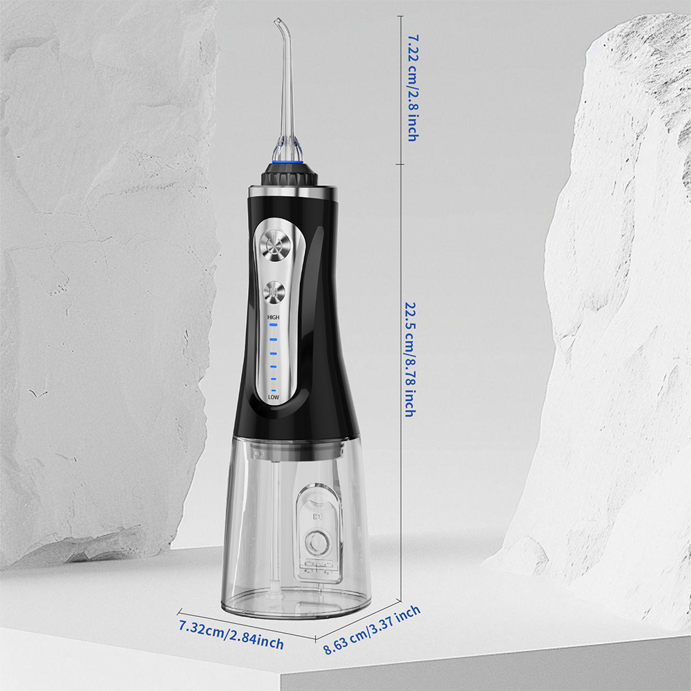 Portable USB Rechargeable Water Flosser IPX7 Waterproof for Oral Irrigator for Home Travel 5 Modes for Gum Care