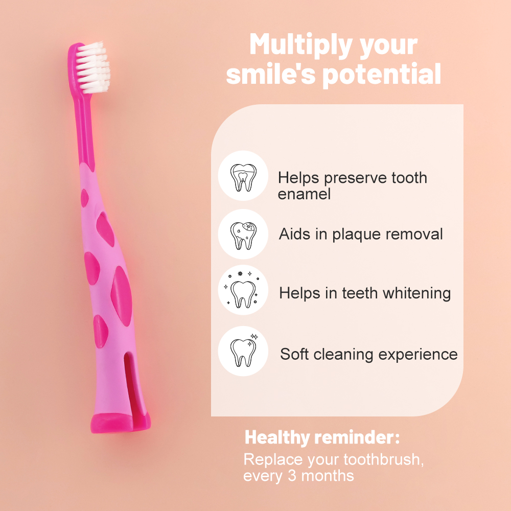 Children Toothbrush Soft Bristles Produced for Child with Carton Handles Toothbrush for Kids