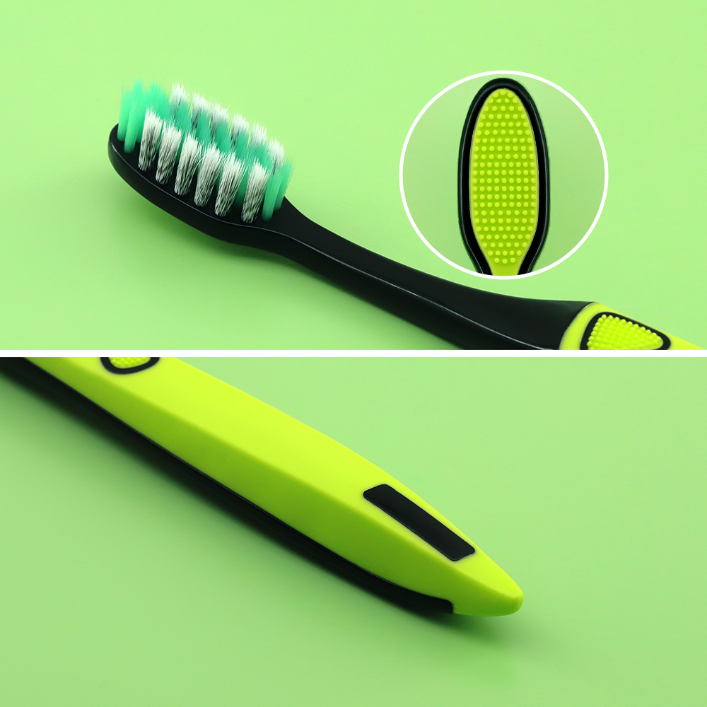 Classic Charcoal Bristles Adult Toothbrush PP Handle Hotel Use OEM Manual Toothbrush