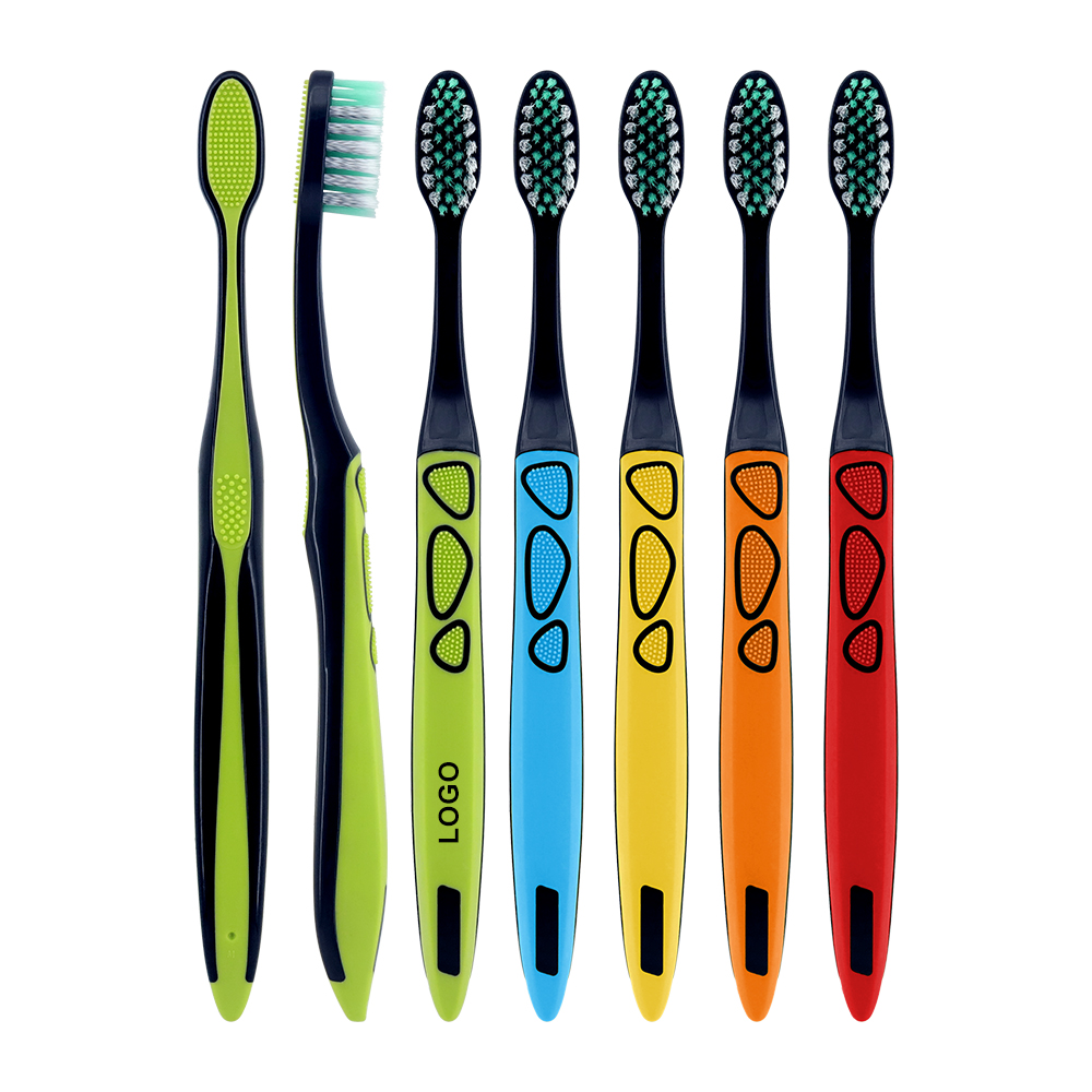 Classic Charcoal Bristles Adult Toothbrush PP Handle Hotel Use OEM Manual Toothbrush
