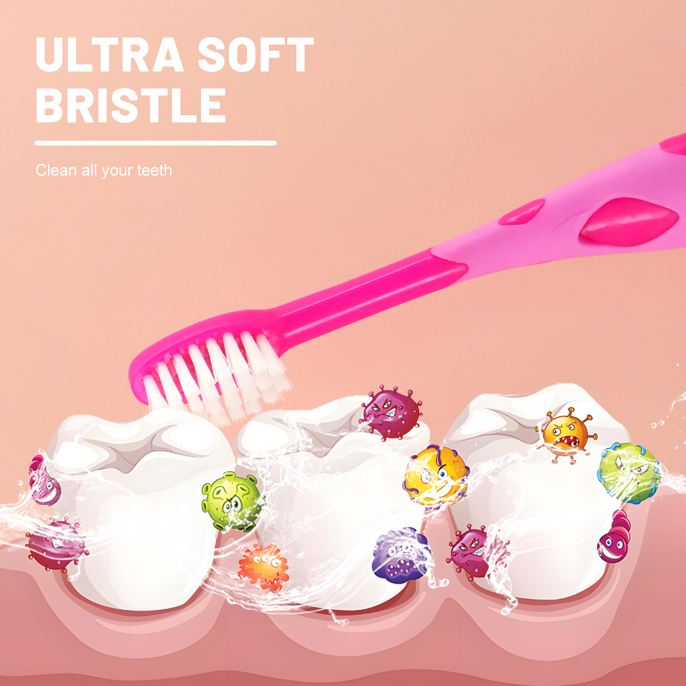 Children Toothbrush Soft Bristles Produced for Child with Carton Handles Toothbrush for Kids