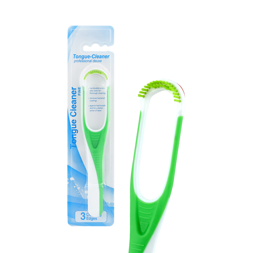 Wholesale Double-Sided Colorful Cleaning Brushes and Plastic Tongue Scrapers with Customized Color & Logo for Home Use