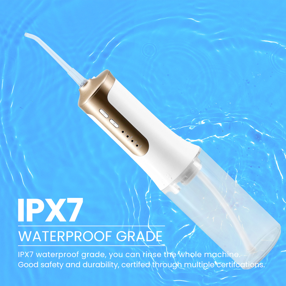 Portable Cordless Oral Irrigator IPX7 Waterproof 3 Modes Water Flosser OEM Manufacturer