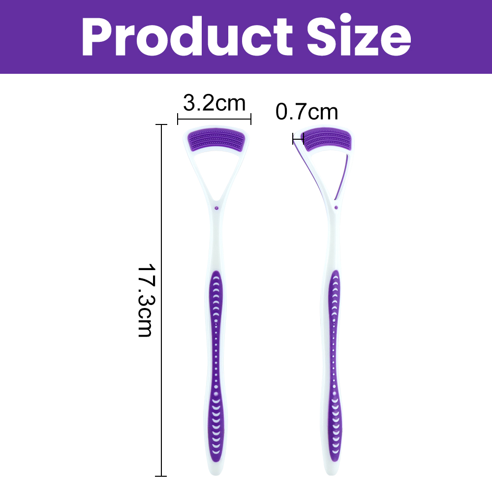 Dual-Sided Tongue Scraper & Brush for Adults OEM Oral Care Manufacturer