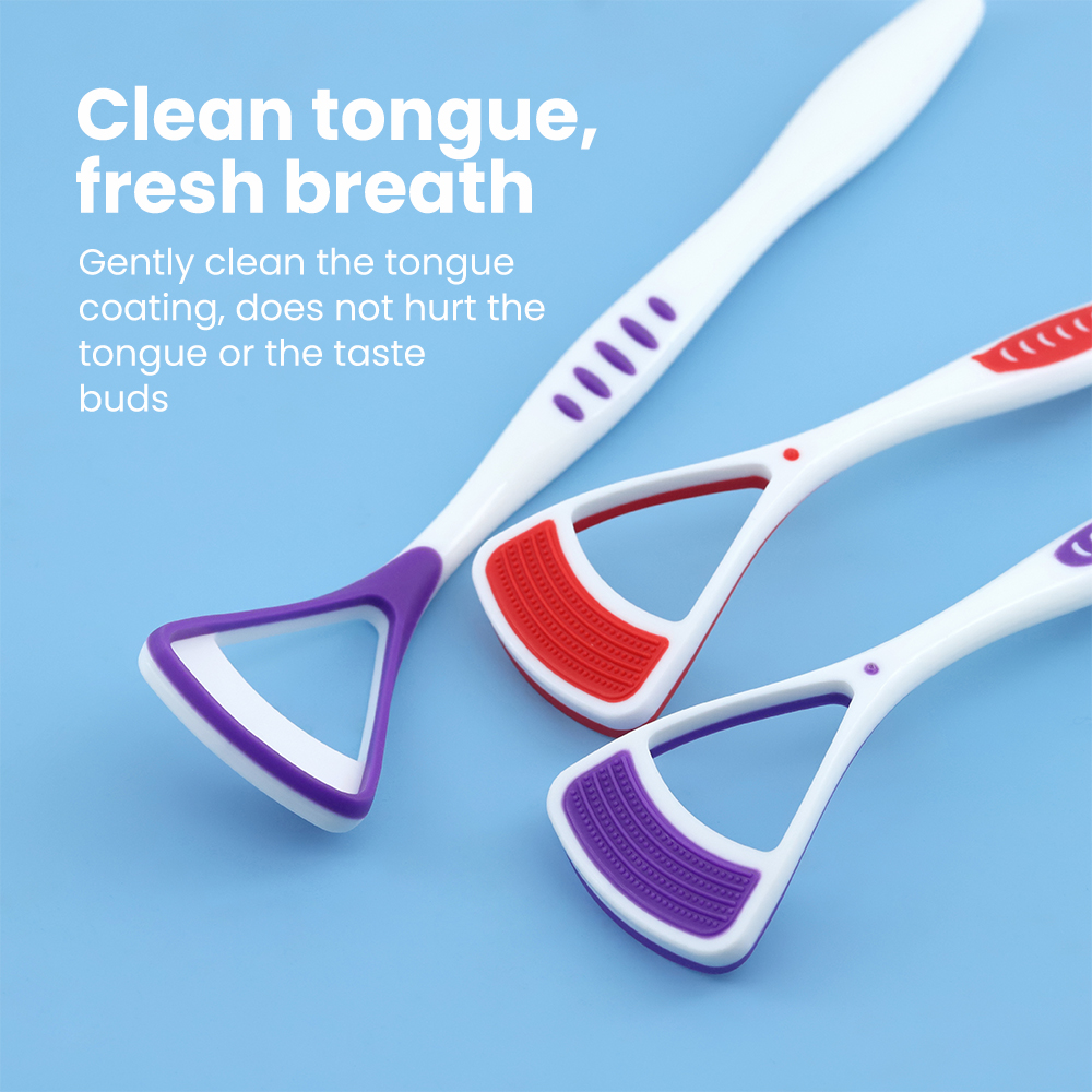 Dual-Sided Tongue Scraper & Brush for Adults OEM Oral Care Manufacturer