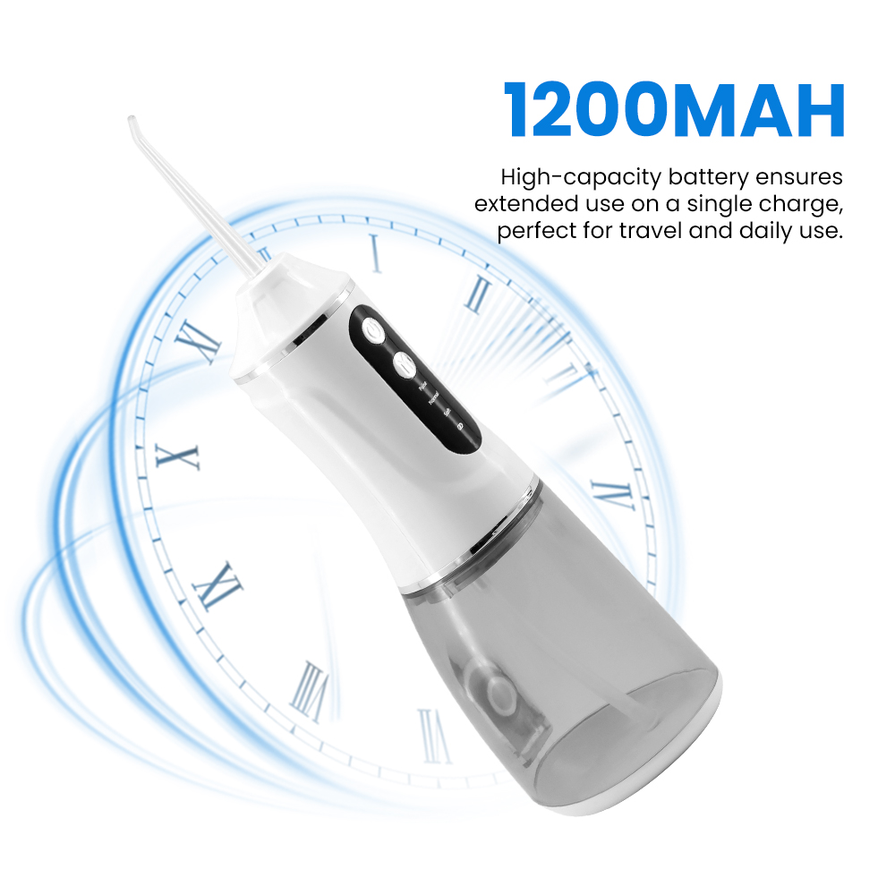 Professional Portable Water Flosser 380ml High Capacity Oral Irrigator with 4 Cleaning Modes