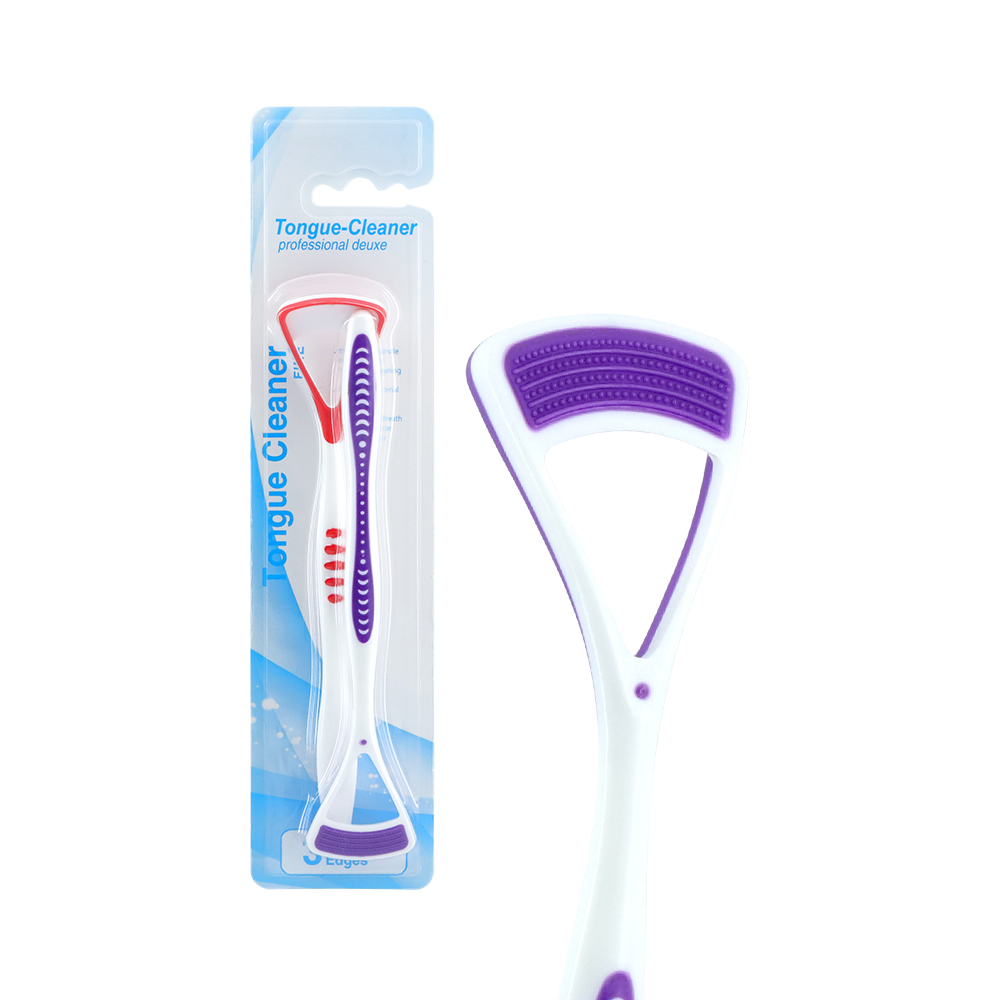Dual-Sided Tongue Scraper & Brush for Adults OEM Oral Care Manufacturer