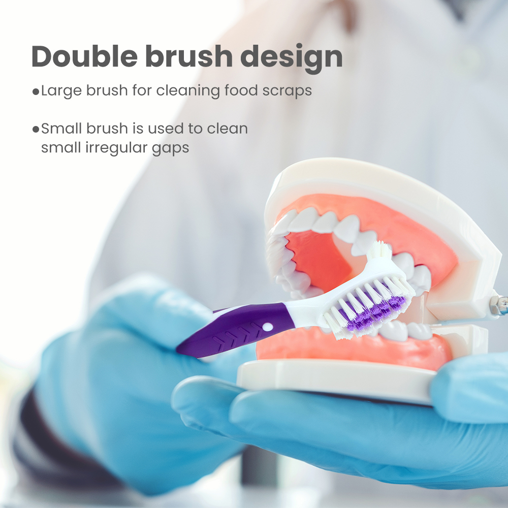 denture brush for elderly oral care