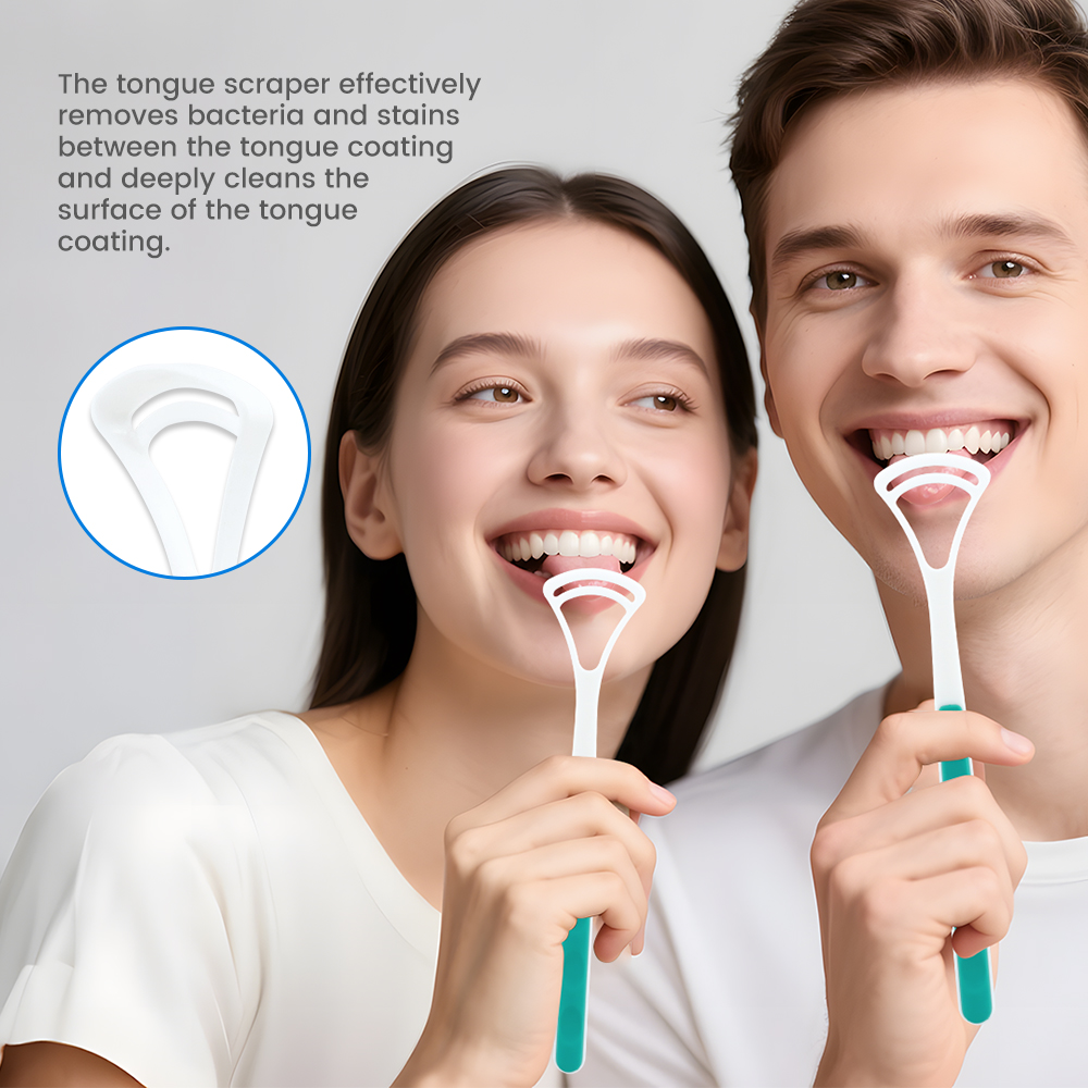Plastic Tongue Scraping Tongue Coating Cleaner