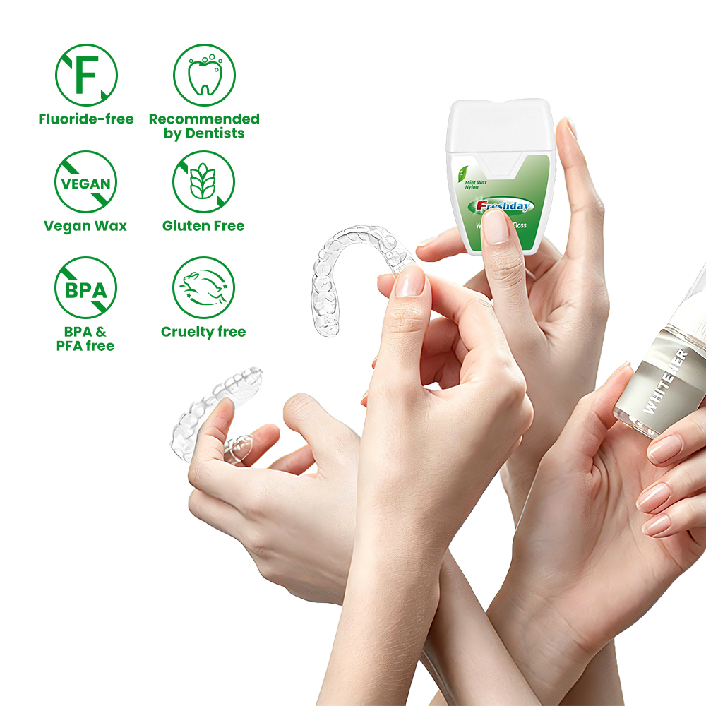 Fresh up Waxed Mint Nylon Dental Floss