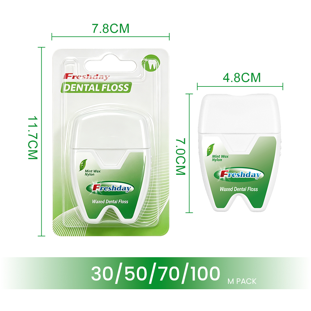 Fresh up Waxed Mint Nylon Dental Floss